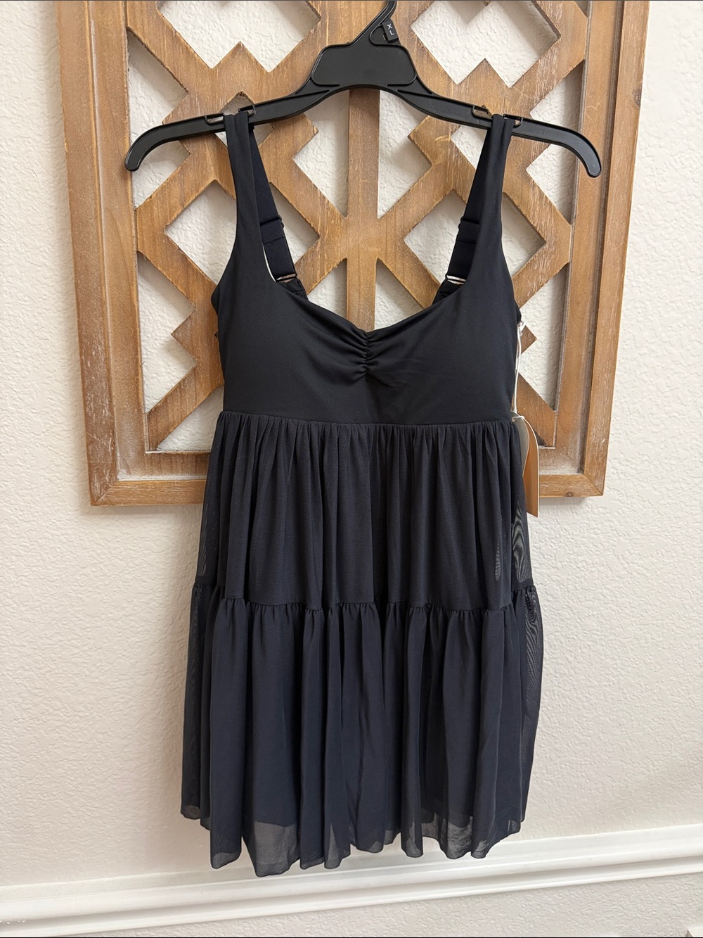 Blogilates Women’s Sweetheart Babydoll Dress black. Size xsmall nwt